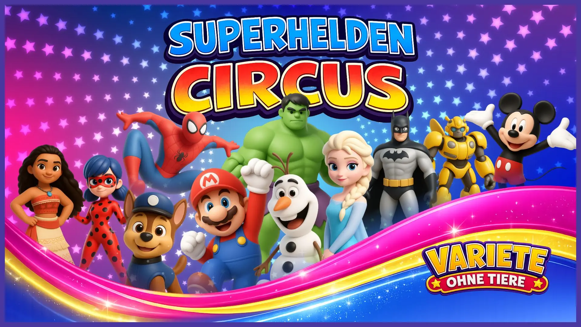Brinkum - der Superhelden-Circus am Sonntag, den 13. September 2026 um 11 Uhr