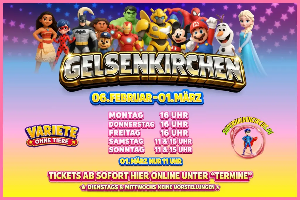 Superhelden Circus in Gelsenkirchen