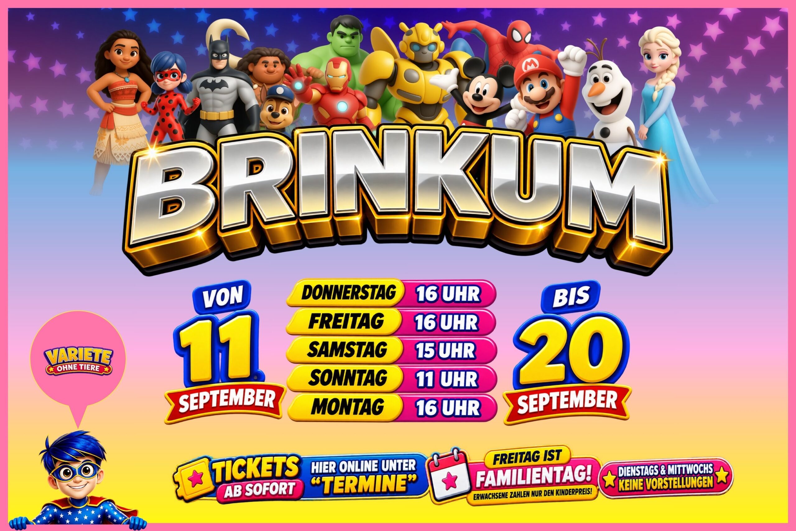 Superhelden Circus live in Brinkum 🦸‍♂️🎪