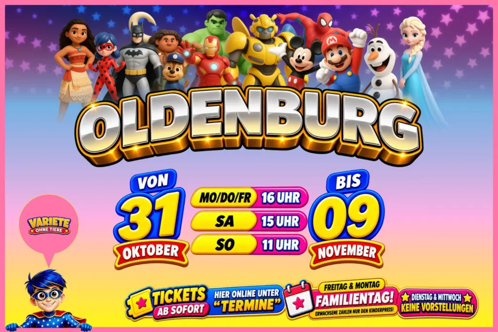 Superhelden Circus in Oldenburg